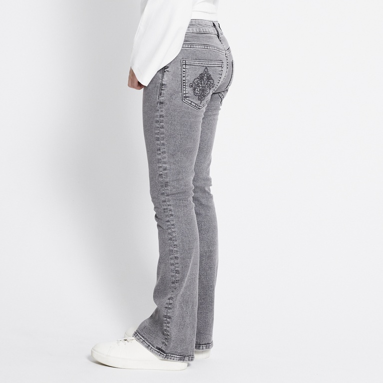 Embroidery flare jeans "Skippy Flare Deco"